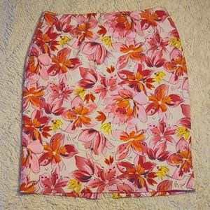Jones New York Pencil Skirt pink/orange Size 12